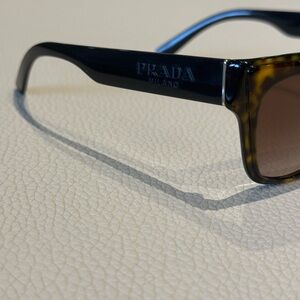 Prada Black and Brown Sunglasses